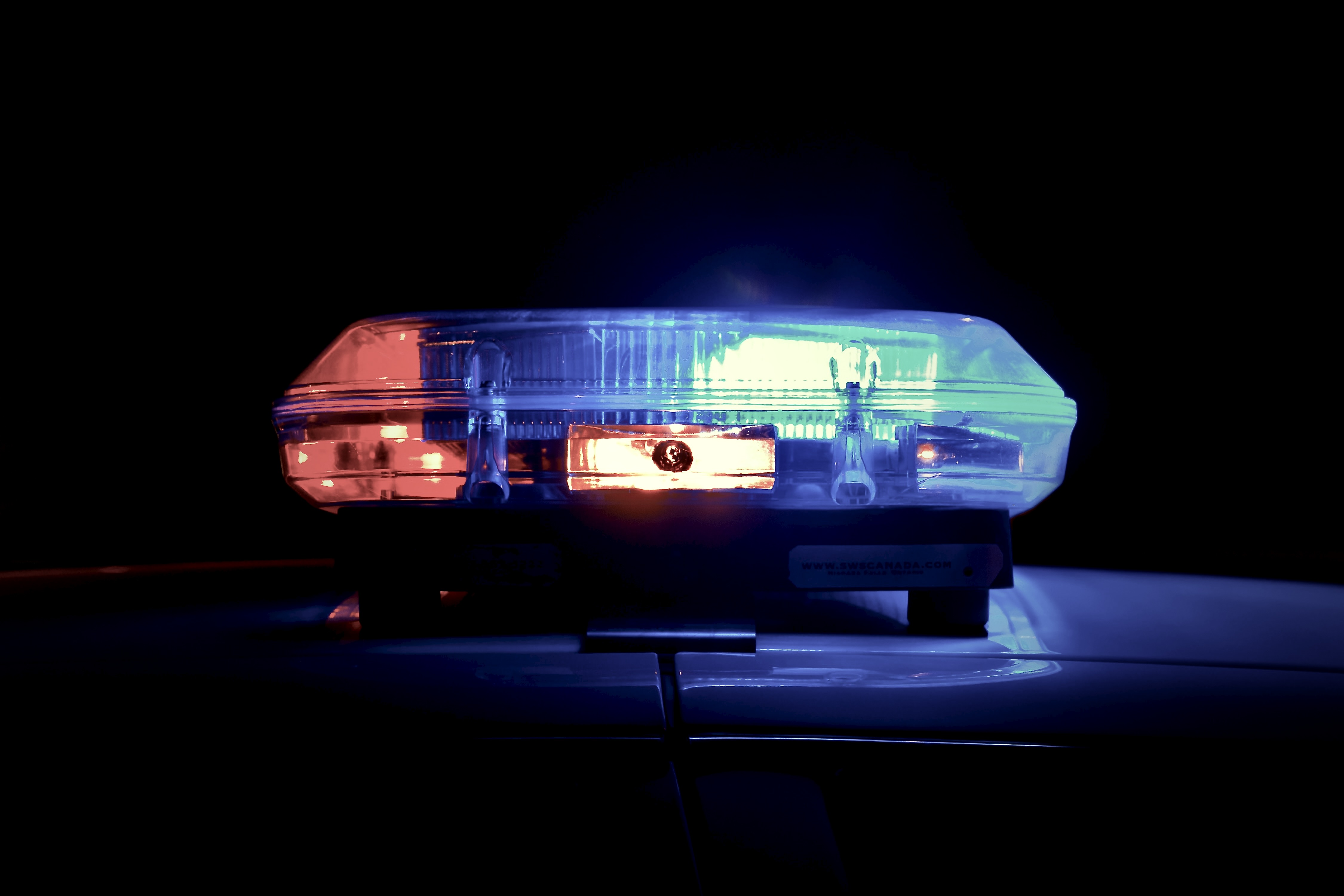 Ford police vehicle with lights and siren upfitting in the United States